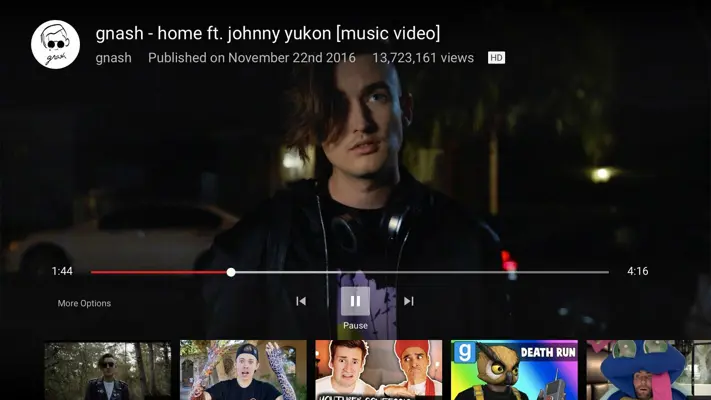 YouTube for Android TV android App screenshot 2